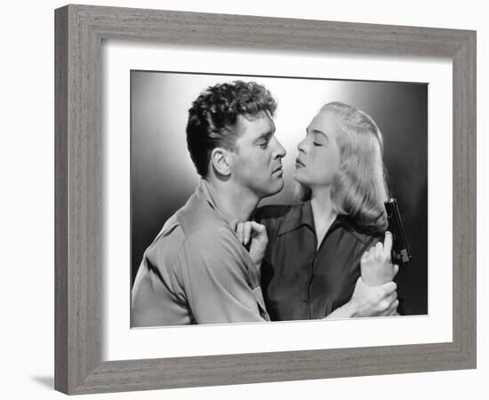 La furie du desert (Desert Fury) by Lewis Allen with Lizabeth Scott and Burt Lancaster, 1947 (b/w p-null-Framed Photo