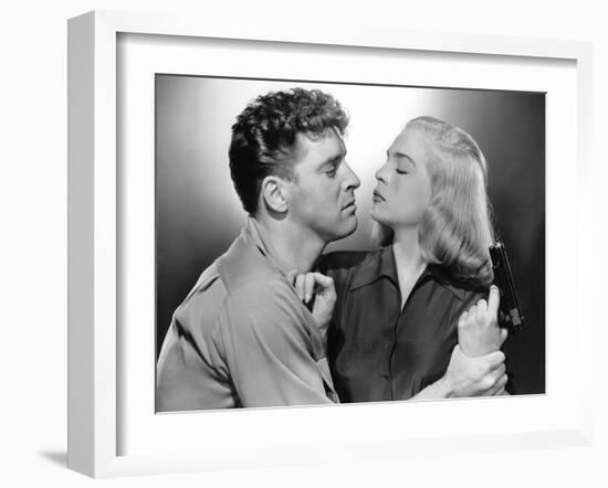 La furie du desert (Desert Fury) by Lewis Allen with Lizabeth Scott and Burt Lancaster, 1947 (b/w p-null-Framed Photo