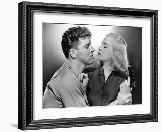 La furie du desert (Desert Fury) by Lewis Allen with Lizabeth Scott and Burt Lancaster, 1947 (b/w p-null-Framed Photo