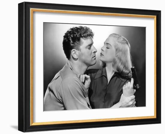 La furie du desert (Desert Fury) by Lewis Allen with Lizabeth Scott and Burt Lancaster, 1947 (b/w p-null-Framed Photo