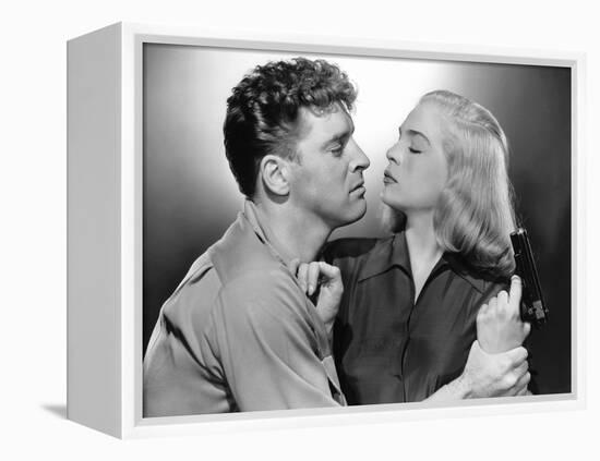 La furie du desert (Desert Fury) by Lewis Allen with Lizabeth Scott and Burt Lancaster, 1947 (b/w p-null-Framed Stretched Canvas