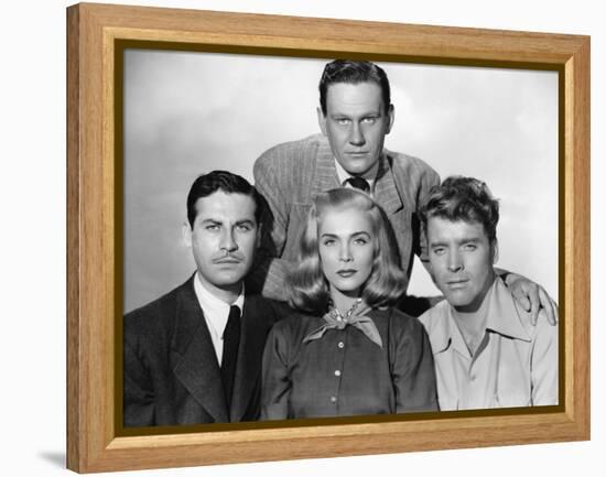 La furie du desert (Desert Fury) by Lewis Allen with Lizabeth Scott John Hodiak and Burt Lancaster,-null-Framed Stretched Canvas