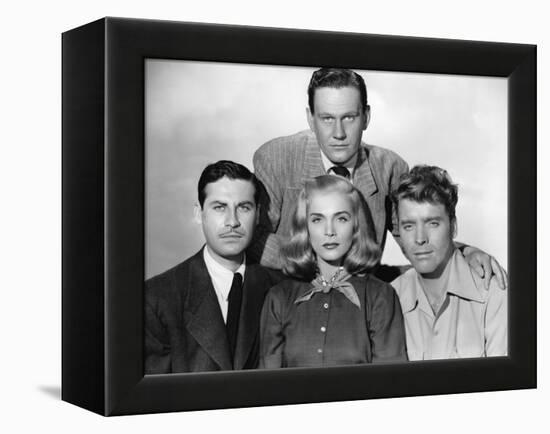 La furie du desert (Desert Fury) by Lewis Allen with Lizabeth Scott John Hodiak and Burt Lancaster,-null-Framed Stretched Canvas