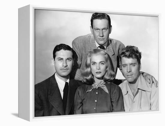 La furie du desert (Desert Fury) by Lewis Allen with Lizabeth Scott John Hodiak and Burt Lancaster,-null-Framed Stretched Canvas