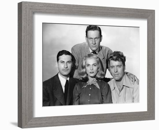 La furie du desert (Desert Fury) by Lewis Allen with Lizabeth Scott John Hodiak and Burt Lancaster,-null-Framed Photo