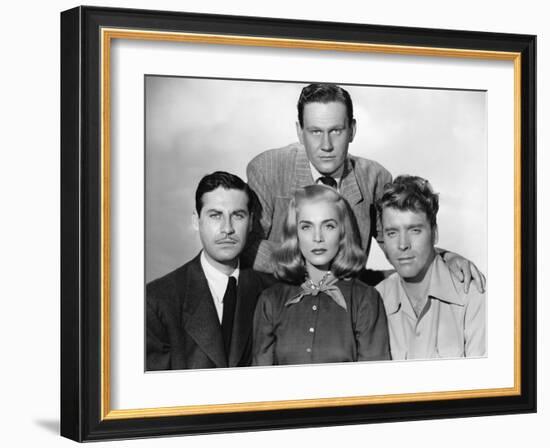 La furie du desert (Desert Fury) by Lewis Allen with Lizabeth Scott John Hodiak and Burt Lancaster,-null-Framed Photo