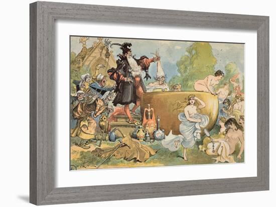 La Fut Dit a Pantagruel Qu'Il Refondoit Les Vieilles', 1902-Albert Robida-Framed Giclee Print