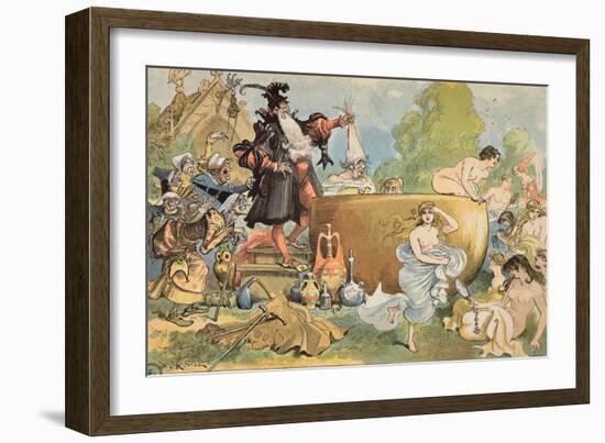 La Fut Dit a Pantagruel Qu'Il Refondoit Les Vieilles', 1902-Albert Robida-Framed Giclee Print