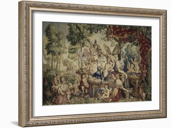 La Galerie de Saint-Cloud. Le printemps ou le mariage de Flore et de Zéphyr-Pierre Mignard-Framed Giclee Print