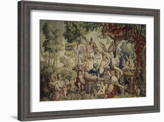 La Galerie de Saint-Cloud. Le printemps ou le mariage de Flore et de Zéphyr-Pierre Mignard-Framed Giclee Print