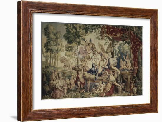 La Galerie de Saint-Cloud. Le printemps ou le mariage de Flore et de Zéphyr-Pierre Mignard-Framed Giclee Print