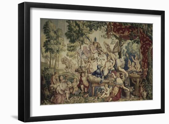 La Galerie de Saint-Cloud. Le printemps ou le mariage de Flore et de Zéphyr-Pierre Mignard-Framed Giclee Print