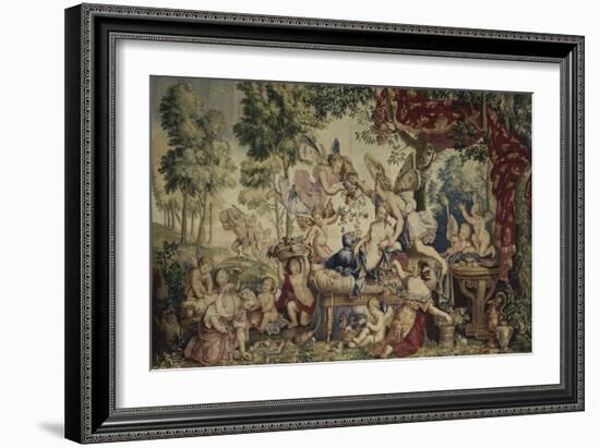 La Galerie de Saint-Cloud. Le printemps ou le mariage de Flore et de Zéphyr-Pierre Mignard-Framed Giclee Print