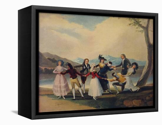 'La Gallina Ciega', (Blind Man's Buff), 1788, (c1934)-Francisco Goya-Framed Premier Image Canvas