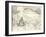 La Gare Saint-Lazare (On the Suburban Side) (Pencil on Paper)-Claude Monet-Framed Giclee Print