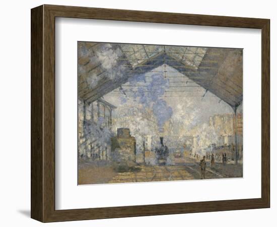 La gare Saint-Lazare-Claude Monet-Framed Giclee Print