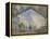 La gare Saint-Lazare-Claude Monet-Framed Premier Image Canvas