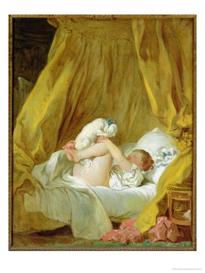 La Gimblette Girl With A Dog Circa 1770 Giclee Print Jean