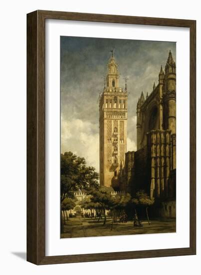 La Giralda de Seville-Adrien Dauzats-Framed Giclee Print