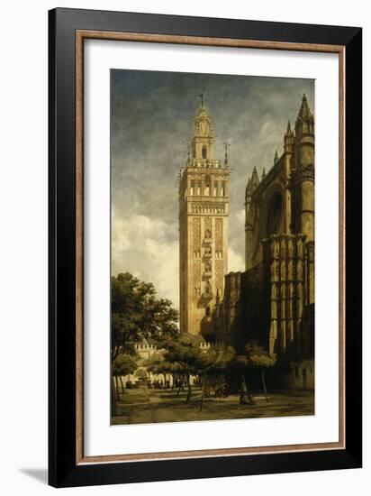 La Giralda de Seville-Adrien Dauzats-Framed Giclee Print