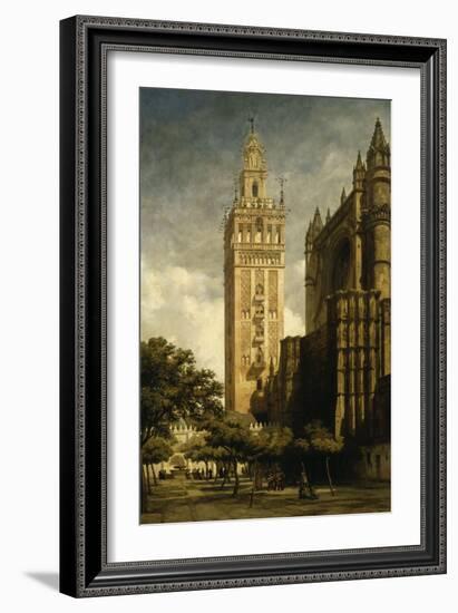 La Giralda de Seville-Adrien Dauzats-Framed Giclee Print