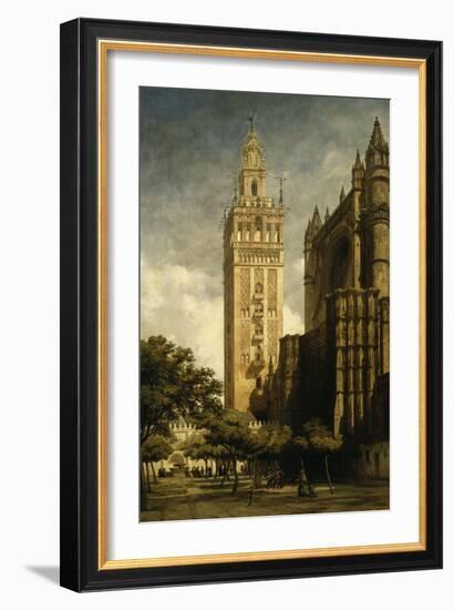 La Giralda de Seville-Adrien Dauzats-Framed Giclee Print