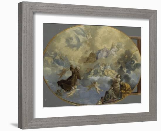 La Glorification de Saint Bernardin de Sienne-Donato Creti-Framed Giclee Print