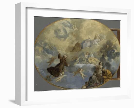La Glorification de Saint Bernardin de Sienne-Donato Creti-Framed Giclee Print