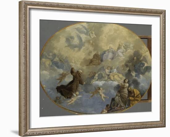 La Glorification de Saint Bernardin de Sienne-Donato Creti-Framed Giclee Print