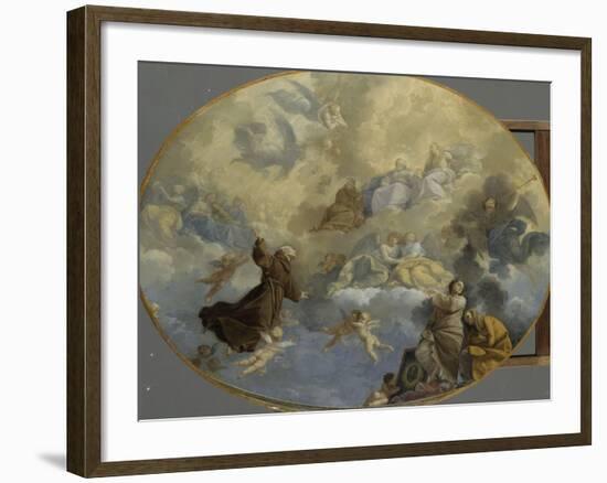 La Glorification de Saint Bernardin de Sienne-Donato Creti-Framed Giclee Print