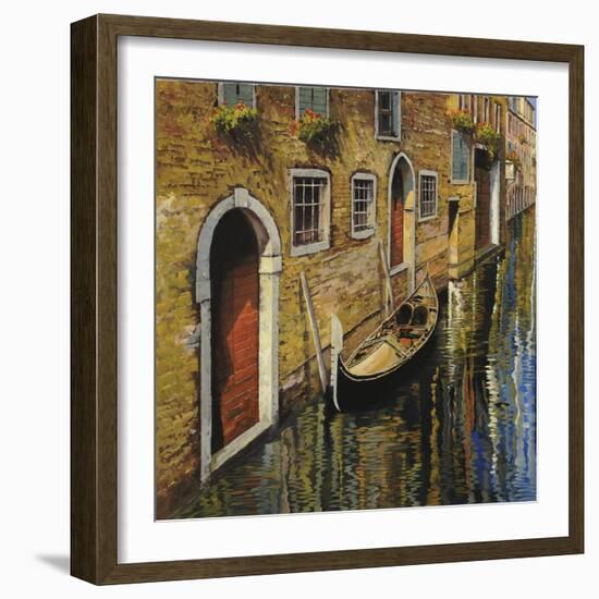 La Gondola Sul Canale-Guido Borelli-Framed Giclee Print