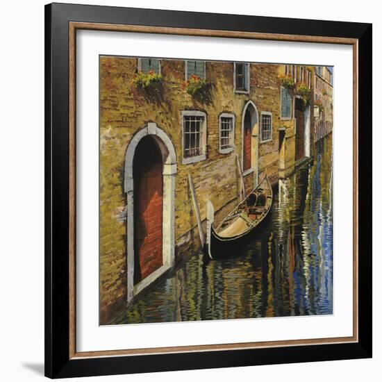 La Gondola Sul Canale-Guido Borelli-Framed Giclee Print