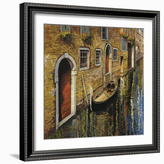 La Gondola Sul Canale-Guido Borelli-Framed Giclee Print