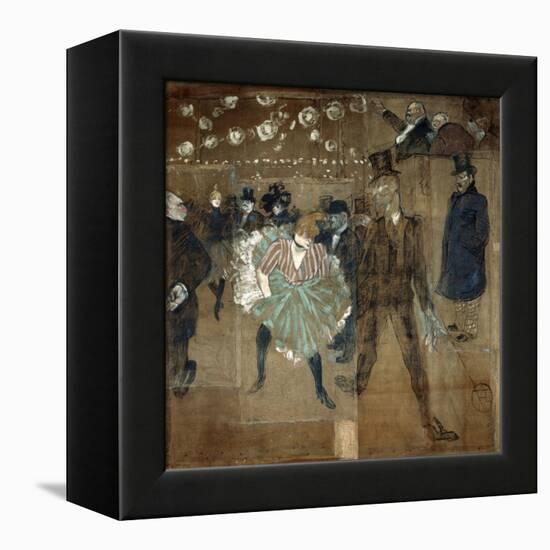 La Goulue and Valentin Le Desosse, 1895-Henri de Toulouse-Lautrec-Framed Premier Image Canvas