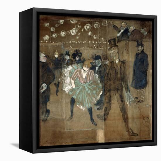 La Goulue and Valentin Le Desosse, 1895-Henri de Toulouse-Lautrec-Framed Premier Image Canvas