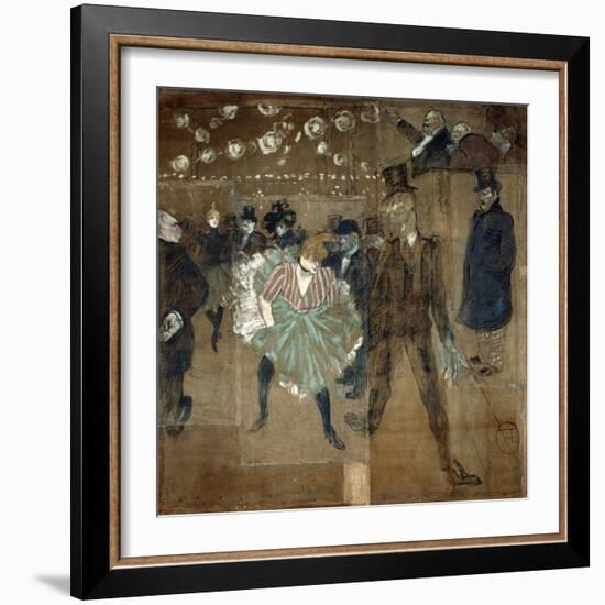 La Goulue and Valentin Le Desosse, 1895-Henri de Toulouse-Lautrec-Framed Giclee Print