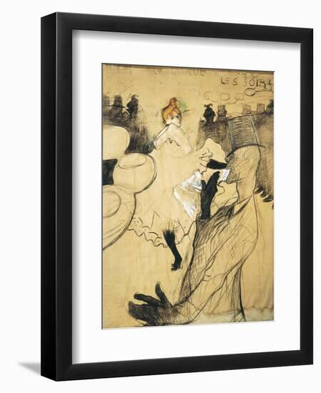 La Goulue and Valentin Le Desosse at the "Moulin Rouge"-Henri de Toulouse-Lautrec-Framed Premium Giclee Print