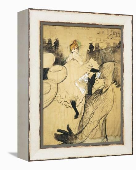 La Goulue and Valentin Le Desosse at the "Moulin Rouge"-Henri de Toulouse-Lautrec-Framed Stretched Canvas
