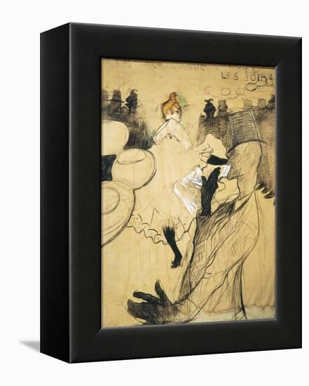 La Goulue and Valentin Le Desosse at the "Moulin Rouge"-Henri de Toulouse-Lautrec-Framed Stretched Canvas