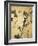 La Goulue and Valentin Le Desosse at the "Moulin Rouge"-Henri de Toulouse-Lautrec-Framed Art Print