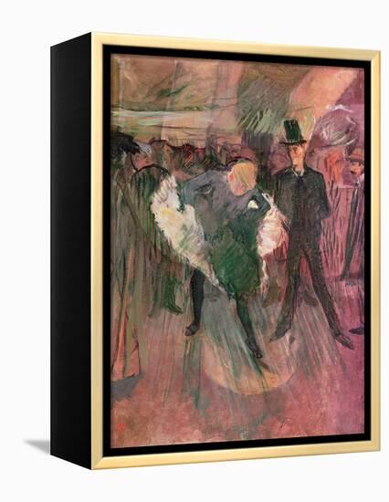 La Goulue and Valentin Le Desosse-Henri de Toulouse-Lautrec-Framed Premier Image Canvas