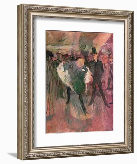 La Goulue and Valentin Le Desosse-Henri de Toulouse-Lautrec-Framed Giclee Print