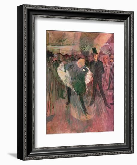 La Goulue and Valentin Le Desosse-Henri de Toulouse-Lautrec-Framed Giclee Print