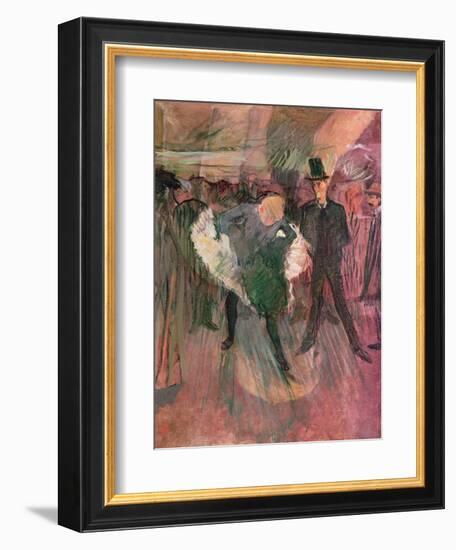 La Goulue and Valentin Le Desosse-Henri de Toulouse-Lautrec-Framed Giclee Print