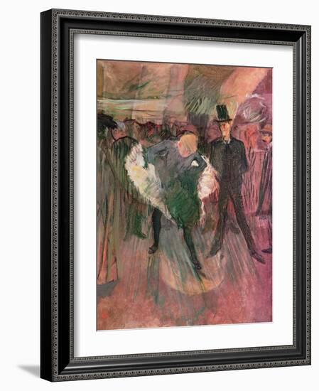 La Goulue and Valentin Le Desosse-Henri de Toulouse-Lautrec-Framed Giclee Print