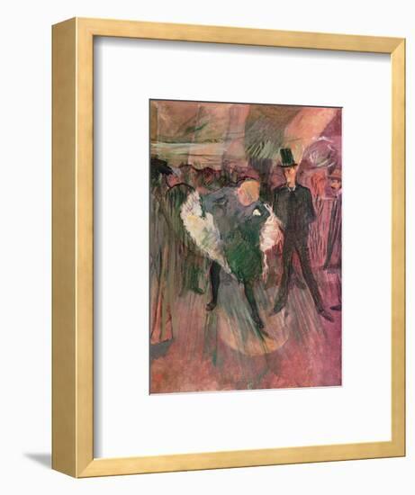 La Goulue and Valentin Le Desosse-Henri de Toulouse-Lautrec-Framed Premium Giclee Print