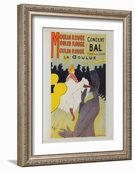 La Goulue au Moulin-Rouge-Henri de Toulouse-Lautrec-Framed Collectable Print