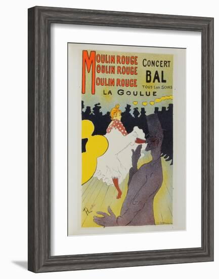 La Goulue au Moulin-Rouge-Henri de Toulouse-Lautrec-Framed Collectable Print