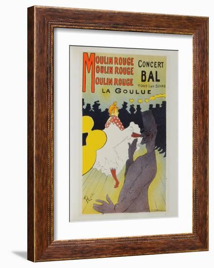 La Goulue au Moulin-Rouge-Henri de Toulouse-Lautrec-Framed Collectable Print