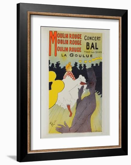 La Goulue au Moulin-Rouge-Henri de Toulouse-Lautrec-Framed Collectable Print